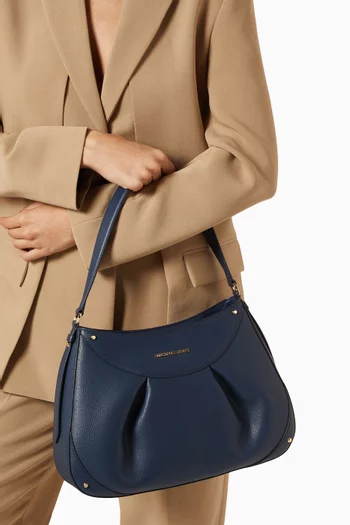 Medium Enzo Shoulder Bag in Leather