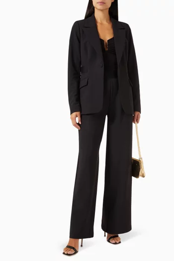 Sculpted Blazer in Bonded Scuba