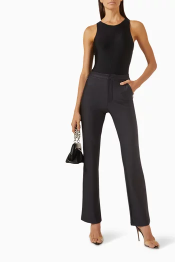 Compression V-neck Bodysuit in Stretch-nylon