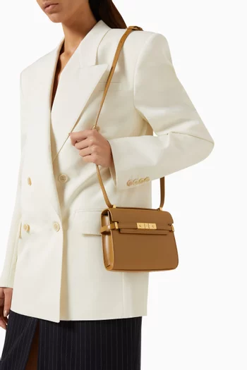 Mini Manhattan Shoulder Bag in Box Leather