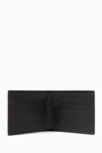 Sartorial 6cc Logo Wallet in Leather