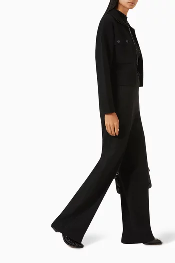 Alima Wide-leg Pants in Tweed