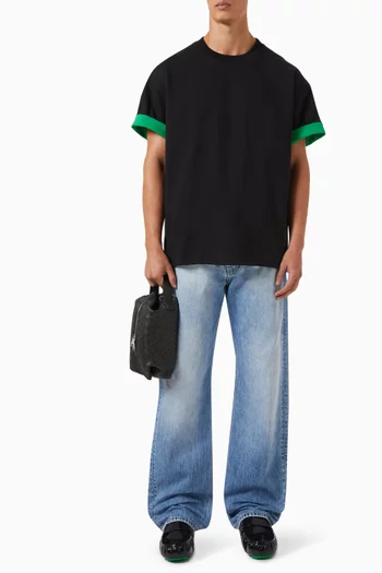 Double Layered T-Shirt in Cotton Jersey