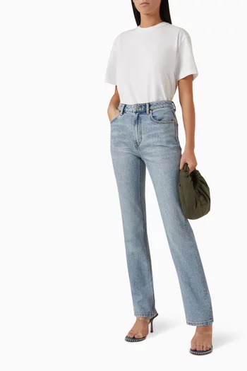 High-rise Slim-fit Jeans in Denim