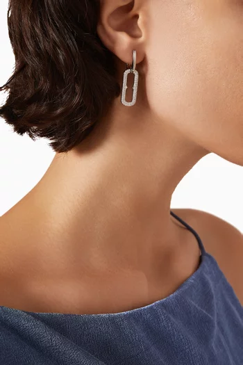 Dina Hoop Earrings in Sterling Silver