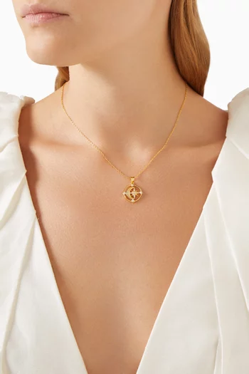 Maha Pendant Necklace in 18kt Gold-plated Sterling Silver