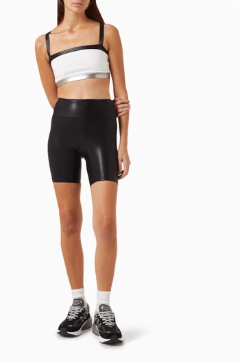 Marvel Biker Shorts in Metallic-nylon