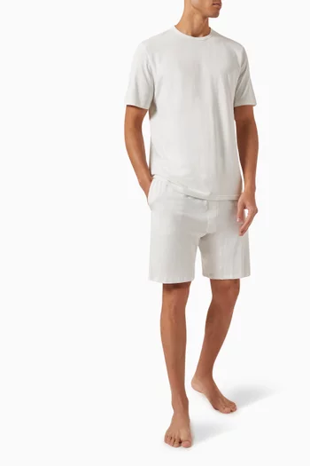 Pyjama Shorts in Cotton-stretch