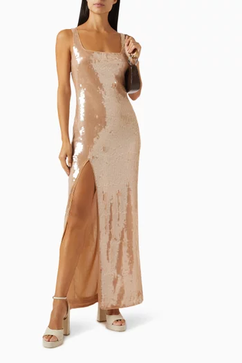 Le Sable Maxi Dress in Sequin