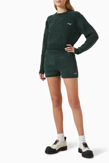 Mica Cropped Sweater in Chenille