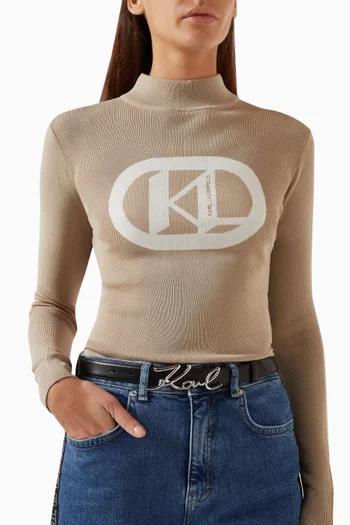 K/Signature Hip Belt in Leather