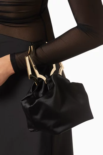 Mini Ingrid Top-handle Bag in Satin