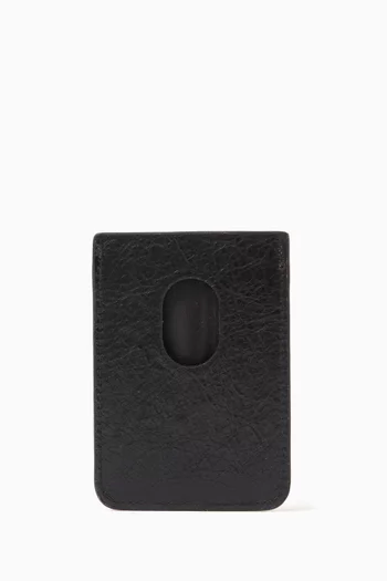 Le Cagole Magnet Card Case in Leather