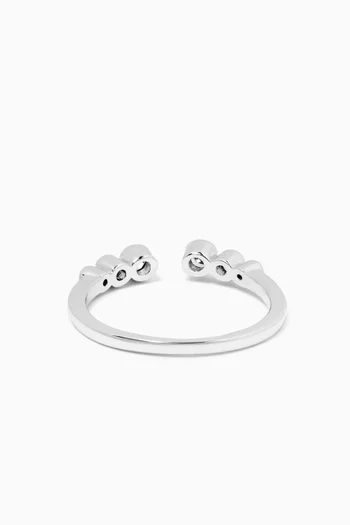 Dainty Open Ring in Silver-plated Brass