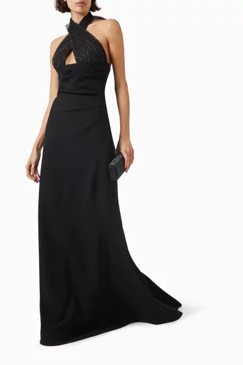 Hayli Gown in Crepe