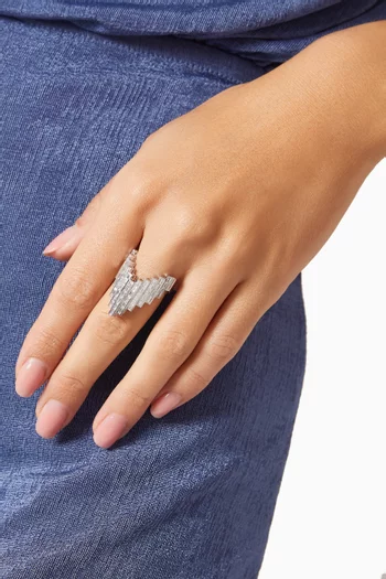 Galaxy Diamond Ring in 18kt White Gold