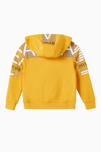 EA7 Graphic-print Hoodie in Jersey