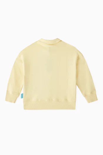 X The Smurfs Zip-up Sweatshirt in Cotton