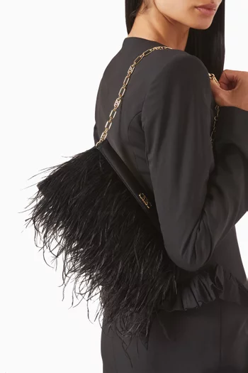 Large Tabitha Clutch in Feather