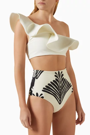 Marine Tradition Bikini Top in Lycra