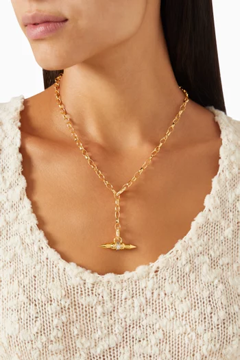 Step Up Necklace in 24kt Gold-plated Sterling Silver