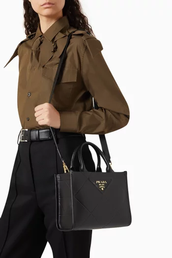 Mini Symbole Tote Bag in Leather