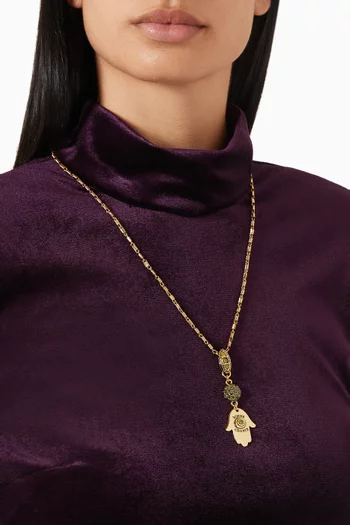 Nona Necklace in Gold-plated Brass