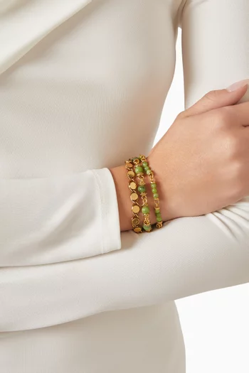 Juliet Multi-strand Bracelet in Gold-plated Brass