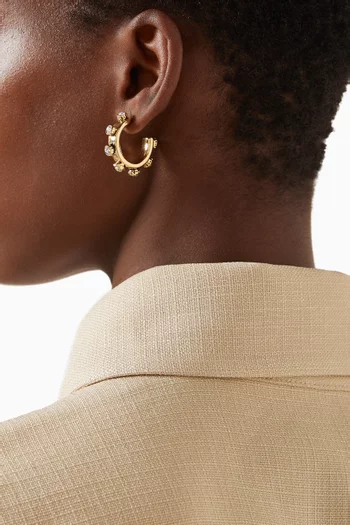 Victoria Hoop Earrings in Gold-plated