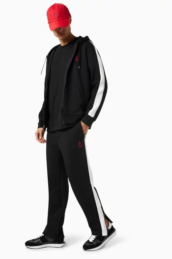 Logo Track Pants in Cotton Blend