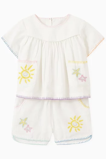 Baby Multi-coloured Top in Cotton Blend