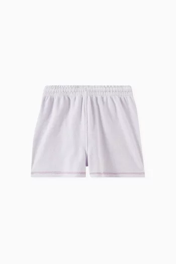 Drawcord Shorts in Cotton-blend Terry