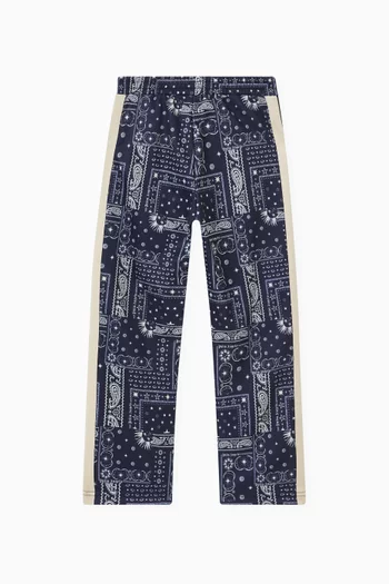 Astro Paisley Print Track Pants in Cotton