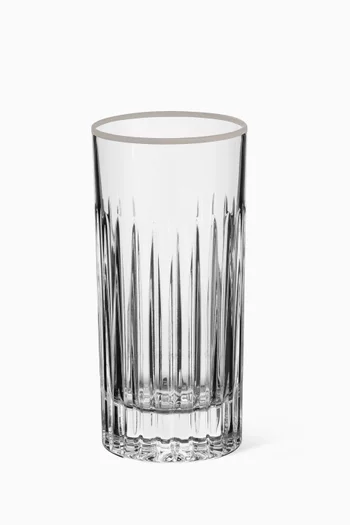 Tulipa Platinum Tumbler in Crystal, Set of 6