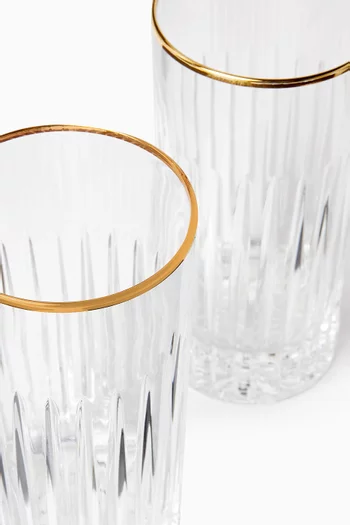 Tulipa Platinum Tumbler in Crystal, Set of 6