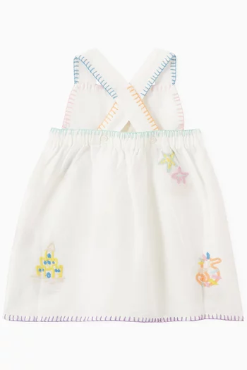 Baby Embroidered Mini Dress in Cotton