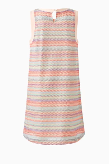 Printed Dress in Cotton Jersey
