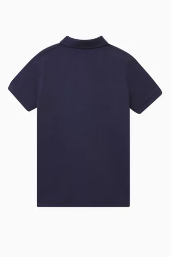 Logo-print Polo Shirt in Cotton
