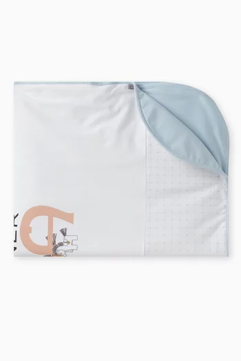 Horse Logo Baby Blanket in Pima Cotton