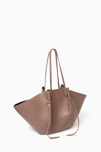 Large Mochi Tote Bag in Smooth Leather