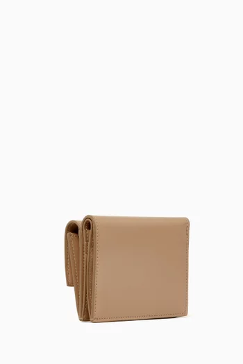Gancini Clasp Compact Wallet in Patent Leather