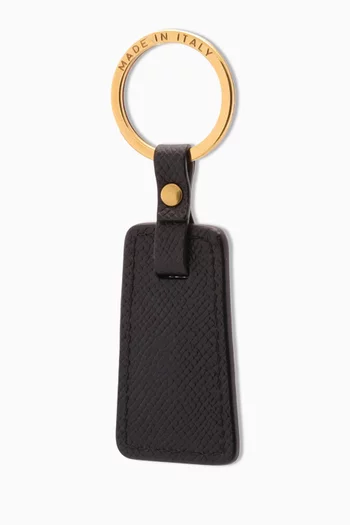 Gancini Key Case in Hammered Leather