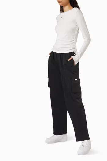 Ribbed Long-sleeve Top