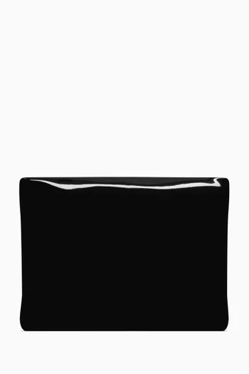 Large Puffy Pouch in Shiny Canvas