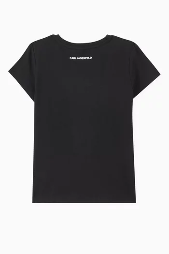 Logo T-shirt in Stretch Cotton