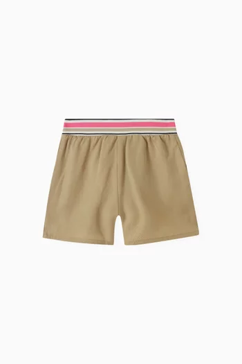 Stripe Bermuda Shorts in Lyocell