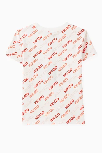 Logo-print T-shirt in Cotton Blend