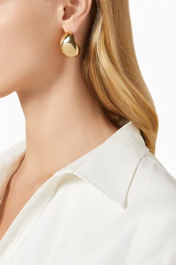 Sierra Chunky Hoop Earrings in 14kt Gold Vermeil