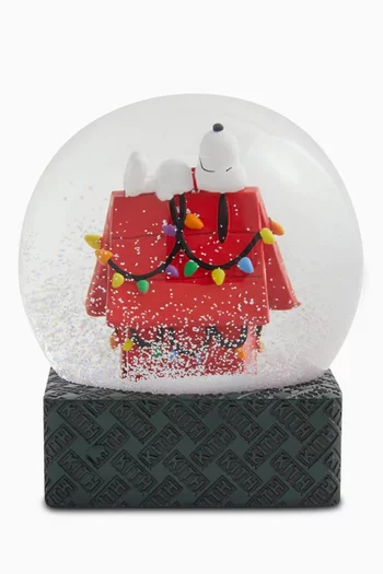 Kith x Peanuts Snoopy House Snow Globe in Glass