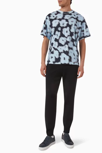 Blurry Floral T-shirt in Cotton
